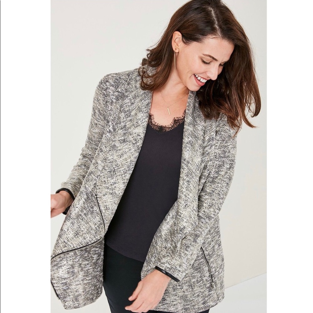 Stella & Dot Rebel Metallic Moto Jacket